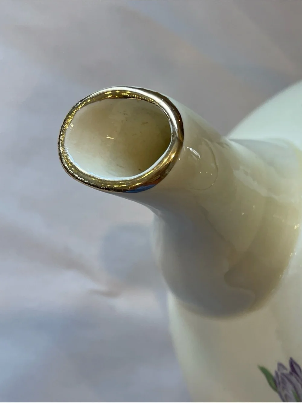 Priscilla Household Institute Eggshell Cream Large Teapot cottagecore